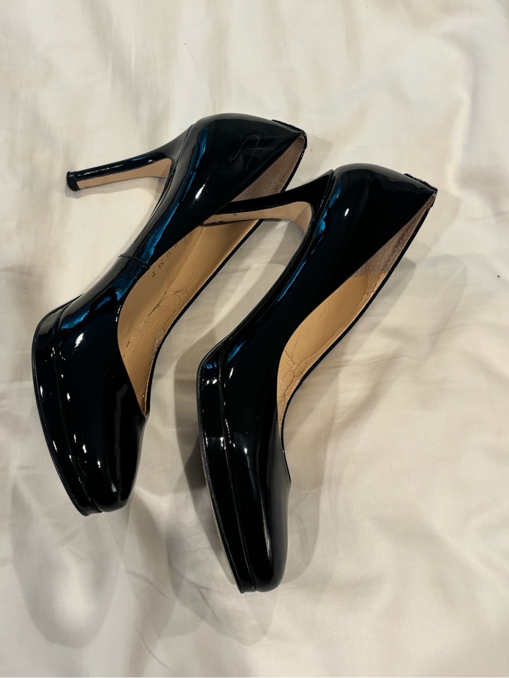 Ivanka Trump Black Patent Leather High Heel Pumps - Picture 4 of 13